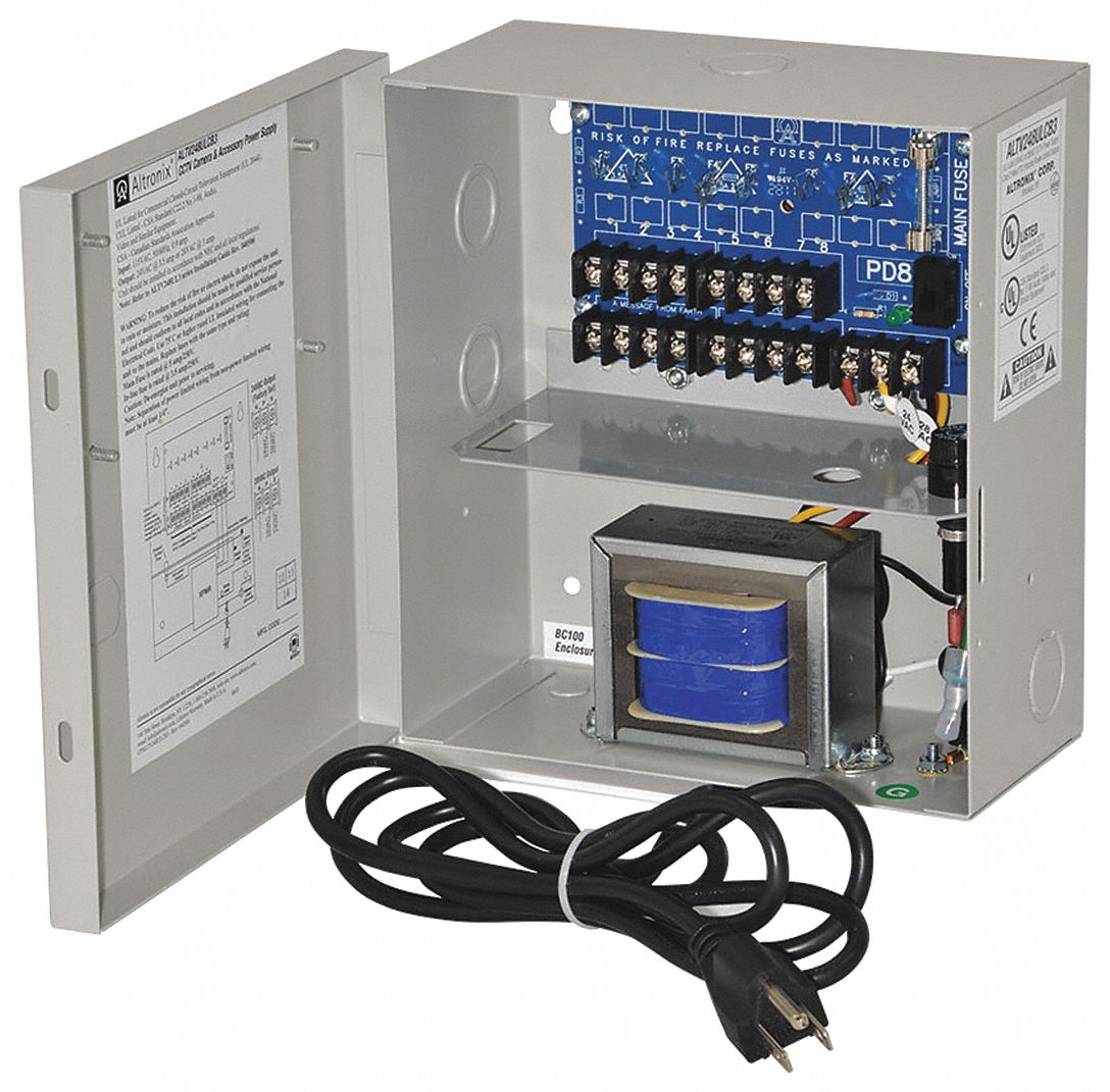 ALTRONIX ALTV248ULCB3 Power Supply 8PTC 24Vac @ 3.5A Line Cord