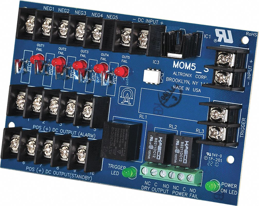 ALTRONIX MOM5 Power Dist Module 5 Outputs PTC
