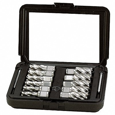 GRAINGER 4THF6 Annular Cutter Set 11pc HSS