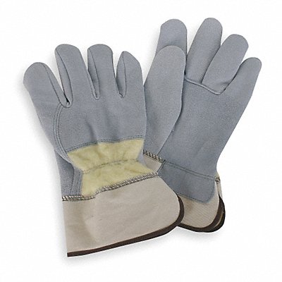 CONDOR 4TJX7 Leather Gloves Grey L PR