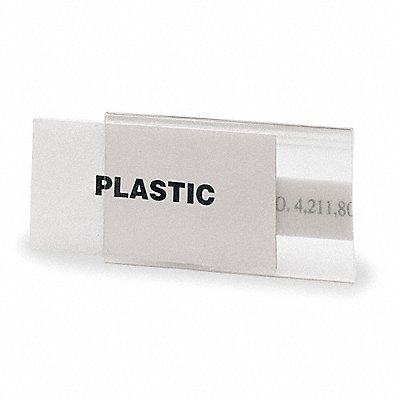 HOL-DEX L11GR Label Holder Clear Matte Slide-In PK25