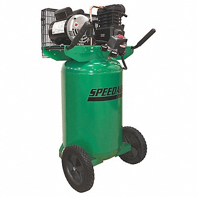 SPEEDAIRE 4TW29 Portable Air Compressor 20 gal Vertical