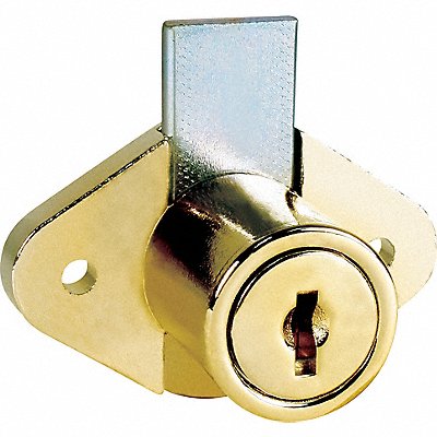COMPX NATIONAL C8803C346A3 Cabinet Drawer Dead Bolt Lock Gld Diamon