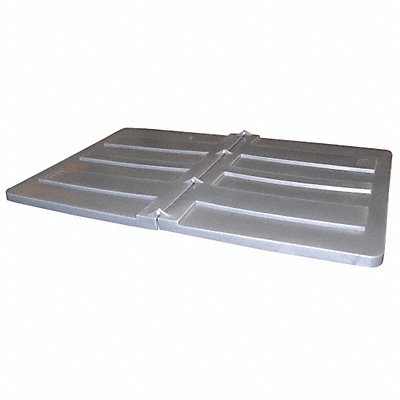 GRAINGER 17LID Tilt Truck Lid Grey Fits 45-9/10 cu ft.