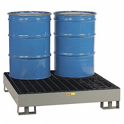 LITTLE GIANT SST5151 Drum Spill Containment Grey 4 Drum 66 Gal.