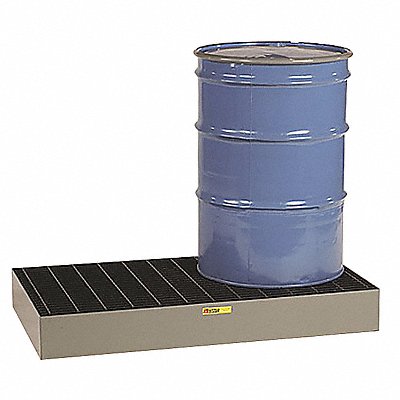 LITTLE GIANT SSB5176 Drum Spill Containment Grey 6 Drum 99 Gal.