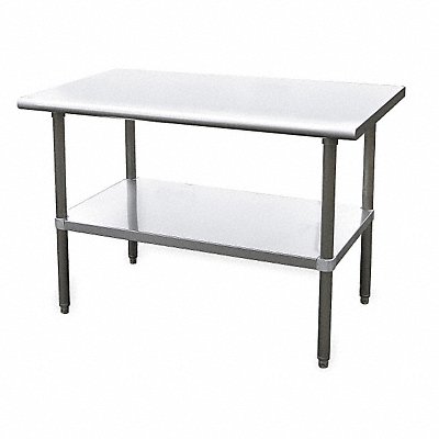GRAINGER 4UEJ6 K8323 Fixed Work Table SS 48 W 30 D