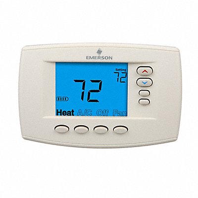 EMERSON 1F95EZ0671 Low Voltage Programmable Thermostat Heat/Cool 20-30V AC
