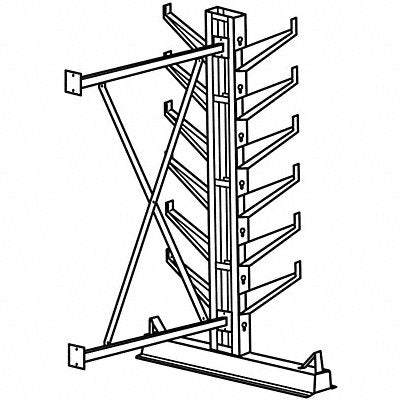 JARKE CR7A Cntlvr Rk 45 inx84 inx75 in Add-On