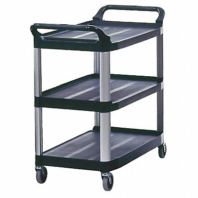 RUBBERMAID COMMERCIAL PRODUCTS FG409100BLA Utility Cart 300 lb Load Cap. PE