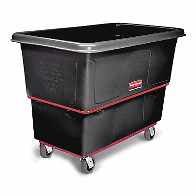 RUBBERMAID COMMERCIAL PRODUCTS FG472700BLA Cube Truck HDPE Black 27.0 cu ft.