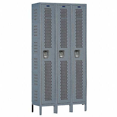 HALLOWELL U32581HVAHG Locker 1x3Locker Drk Gry 78 x36 x15 Assm