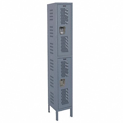 HALLOWELL U12282HDVHG Locker 2x1Locker Drk Gry 78 x12 x12 Unassembled
