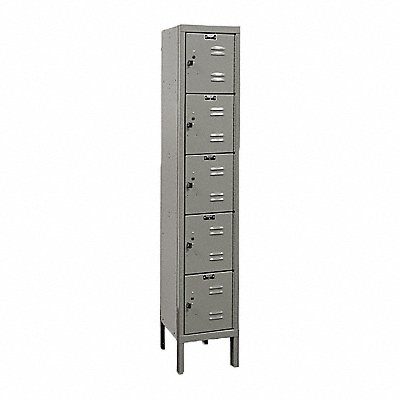 HALLOWELL U12865AHG G3796 Locker 5x1Locker Dark Grey 66 x12 x18 Assm