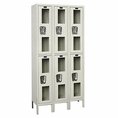 HALLOWELL USV32282PT Locker 2x3Locker Tan 78 x36 x12 Unassembled