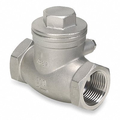 GRAINGER 4VMU7 Swing Check Valve 7.875 in Overall L