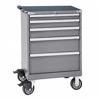LISTA ST07500505NAMLG K3749 Modular Drawer Cabinet 41-1/2 H 5 Drwr Light Grey