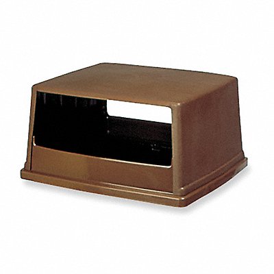 RUBBERMAID COMMERCIAL PRODUCTS FG256V00BRN D0247 Garbage Can Top Canopy Stays Open Brown