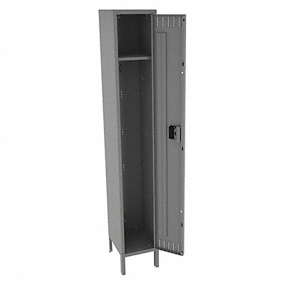 TENNSCO STK1215721Grey F0410 Locker 1x1Locker Grey 78 x12 x15 Unassembled