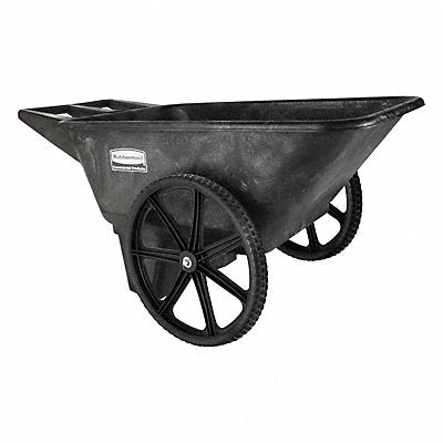 RUBBERMAID COMMERCIAL PRODUCTS FG564200BLA Wheelbarrow 7-1/2 cu ft.
