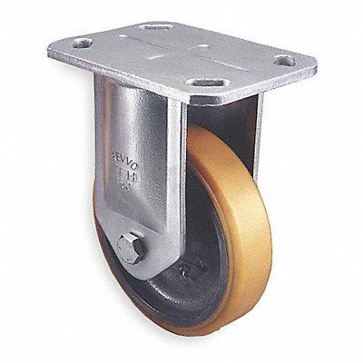 GRAINGER TFH300PT1HT24 Kingpinless Plate Castor Rigid 3080 lb.