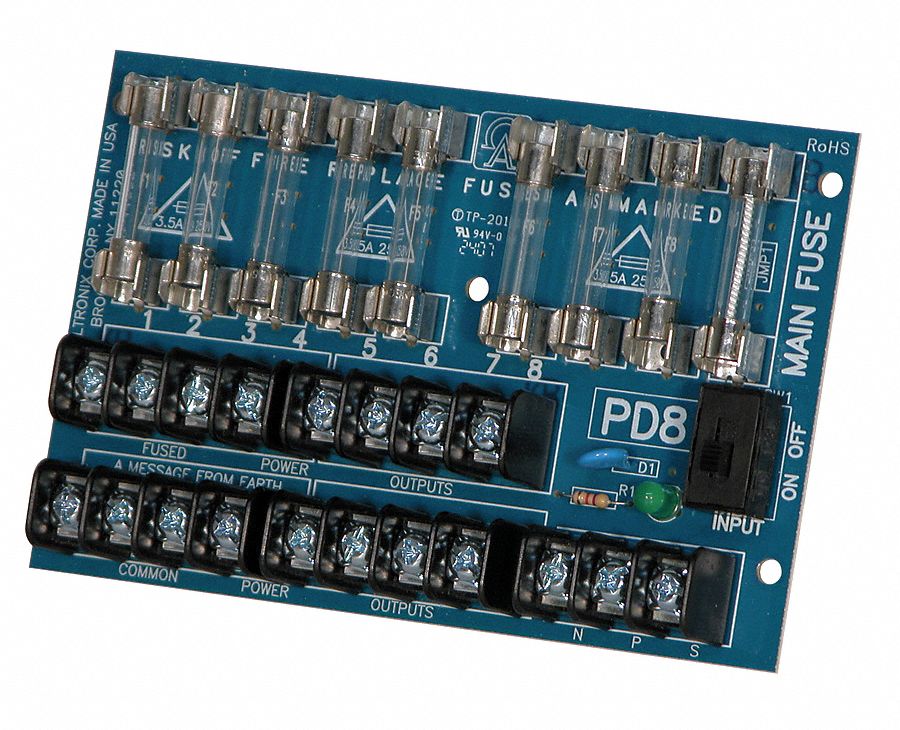 ALTRONIX PD8 Power Dist Module 8 Output Fuse