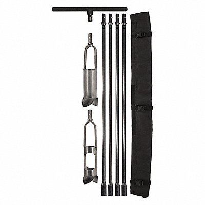 AMS 20976 Soil Auger Kit Dia 3 1/4 In Depth 12Feet