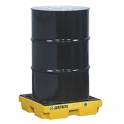 JUSTRITE 28652 Drum Spill Containment Pallet 1 Drum 1250 lb
