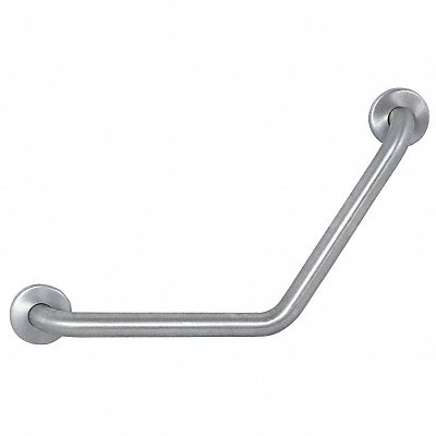 GRAINGER 4WMG6 Safety Rail/Bar SS Satin 24 in L