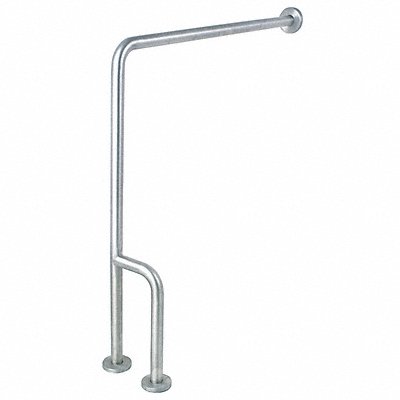 GRAINGER 4WMG9 Grab Bar Floor-to-Wall Textured 30 in L