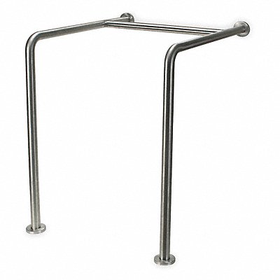GRAINGER 4WMH4 Safety Rail/Bar SS Satin 30 in L