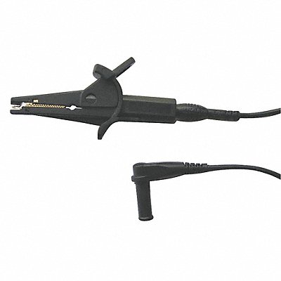 GRAINGER 4WPZ5 Alligator Clip Test Lead 36 In Black