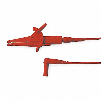 GRAINGER 4WPZ6 Alligator Clip Test Lead 36 In Red