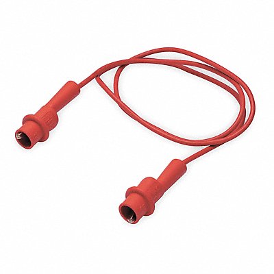 GRAINGER 4WRF1 Patch Cord Alligator Clip 40 In Red