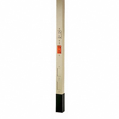 HUBBELL WIRING DEVICE-KELLEMS HBLPP10IGAI Service Pole Ivory 10 ft 2 L 2.13 W