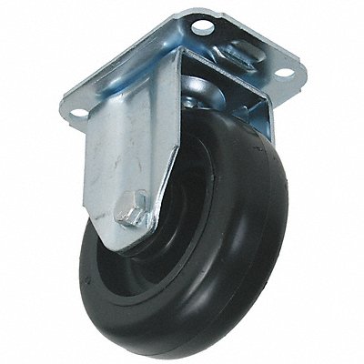 GRAINGER 4X696 Standard Plate Castor Rigid 175 lb.