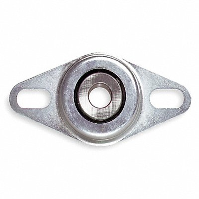 DAYTON 4X730 2 Bolt Flange Bearing Radial Ball 1in Bore