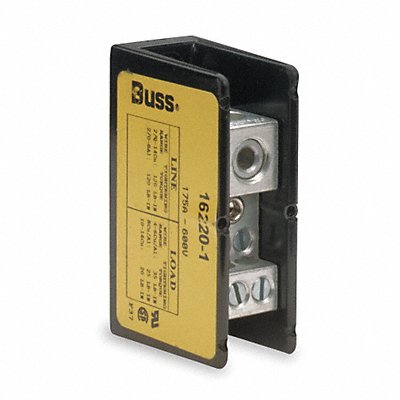 BUSSMANN 162201 Mintr Distr Block Al/Cu 600V AC/DC