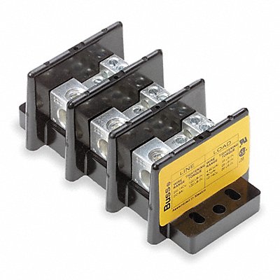 BUSSMANN 160213 Power Distribution Block Al/Cu 600V AC/DC