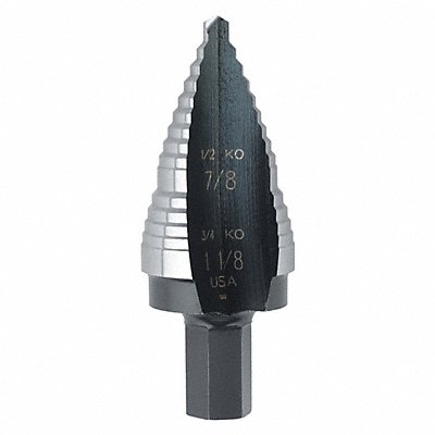 IRWIN 10239 Step Cone Drill 7/8in to 1.125in HSS