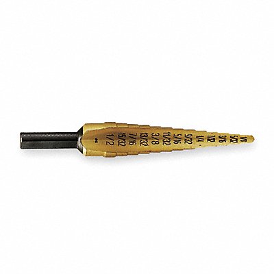IRWIN 15101ZR Step Cone Drill 1/8in to 1/2in HSS