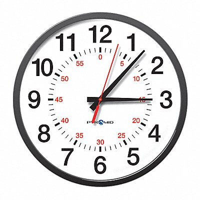 PYRAMID 9A13BG Synchronized Analog Clock 13 Diameter