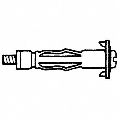 GRAINGER UBBWA18L1M Wall Anchor Steel 2 1/2 in L PK1000