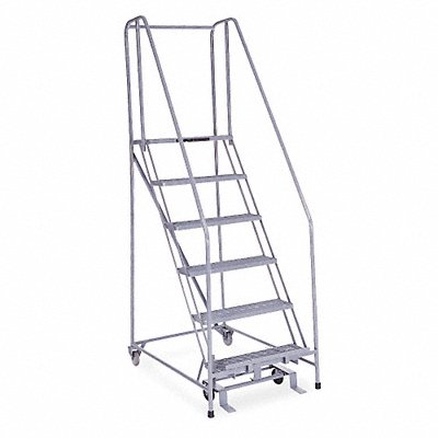 COTTERMAN 1006R2630A1E10B4SSP6P8 Rolling Ladder Welded Handrail Platform 60In H