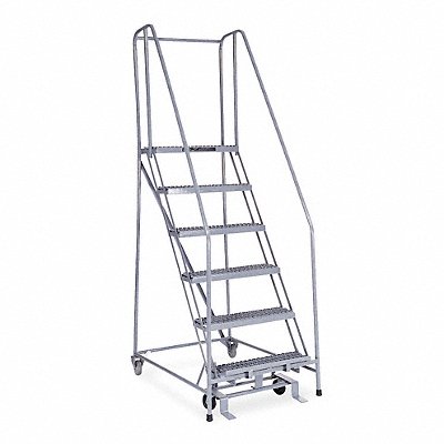 COTTERMAN 1006R2630A3E10B4SSP6 Rolling Ladder Welded Handrail Platform 60In H