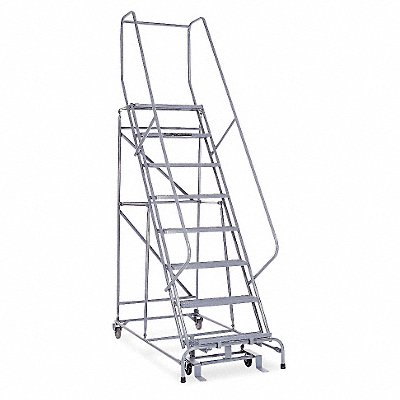COTTERMAN 1008R2632A1E10B4SSP6P8 Rollng Ladder Assembled Handrail Platform 80 In H