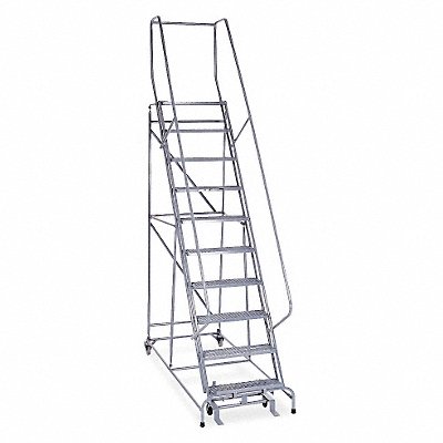 COTTERMAN 1010R2632A1E10B4SSP3 Rollng Ladder Assembled Handrail Platform 100 In H