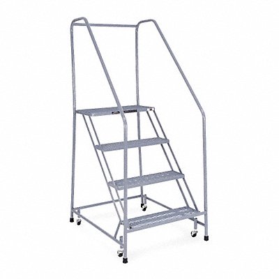 COTTERMAN 1204R2630A1E12B3C1P6 Rolling Ladder Welded Handrail Platform 40In H