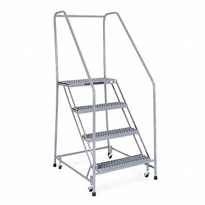COTTERMAN 1204R2630A3E12B3C1P6 Rolling Ladder Welded Handrail Platform 40 H