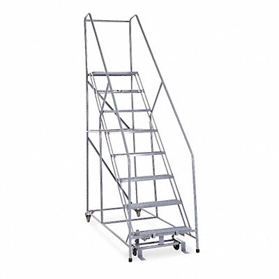 COTTERMAN 1208R2632A1E12B4C1P6 Rolling Ladder Welded Handrail Platform 80In H